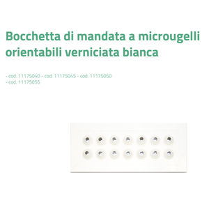 Grilles et registres peints en blanc Tecnosystemi à micro-buses réglables - Product Image 2