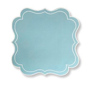 Organic <b>linen</b> <b>placemat</b> with embroidery work crafted from sustainable eco friendly fibers for conscious living spaces - Product Image 1