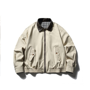 แจ็คเก็ตบอมเบอร์ผู้ชายคุณภาพสูง ออกแบบโลโก้ได้ตามต้องการ น้ำหนักเบา สวมใส่สบาย เหมาะสำหรับฤดูใบไม้ผลิและฤดูใบไม้ร่วง  กันลม มีซิปและกระเป๋า - Product Image 3