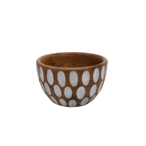 Newest Design Wooden Round Shape Food Serving Bowl Natural Finished for Home & Hotels <b>Tabletop</b> Food Serving Bowls Handmade - Product Image 1