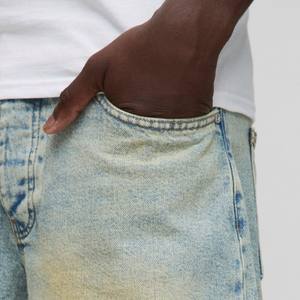 Pantalones cortos de mezclilla/algodón de verano para hombre personalizados a la moda patrón sólido estilo informal hecho en ropa de marca Pakistán - Product Image 5