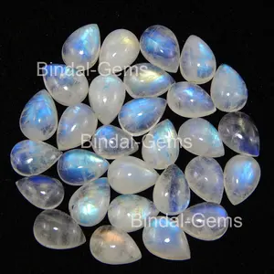 자연 무지개 Moonstone 배 모양 보석 만들기 무지개 Moonstone