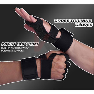 Gants d'entraînement hommes Poignet Wrap Support Protection complète de la paume Grip Gants d'haltérophilie Exercice Cross Training Pull Ups Fitness - Product Image 6