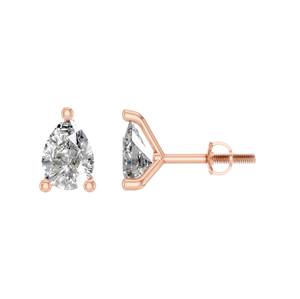 Pendientes de Botón de Plata de Ley 925 con Moissanita en Corte Pera para Mujer, Diseño de Joyería Fina, Elegancia Brillante, Regalo para Fiesta - Product Image 2