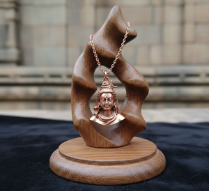 Collar de cadena de eslabones con forma de Animal chapado en oro rodio de plata 925, colgante de Dios hindú Shiva para uso diario, regalo de moda Unisex - Product Image 6