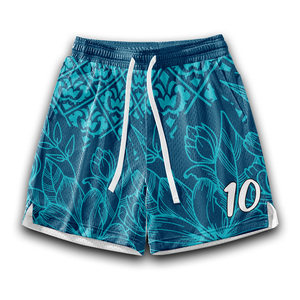 Camiseta de malla de poliéster sublimado Reversible personalizada, conjunto de pantalones cortos con cuello en V, baloncesto universitario antibacteriano transpirable de secado rápido - Product Image 4