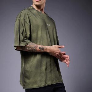 T-shirt surdimensionné 100% coton lourd Vintage Tee Logo personnalisé DTG Impression numérique Fabricant OEM - Product Image 4