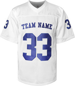 Nouveau maillot de football américain à manches mi-longues de qualité supérieure en gros avec nom d'équipe personnalisé et neme de joueur - Product Image 4