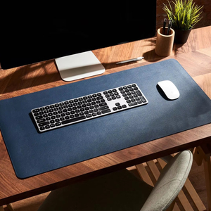 Tapis de bureau décontracté en cuir véritable de luxe, anti-odeurs, fait à la main, bloc-notes durable, surface en cuir de vache antidérapante pour poste de travail - Product Image 1