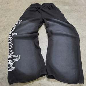 Pantalon de survêtement évasé pour hommes lavé à l'acide pantalon de survêtement évasé en gros pantalon de survêtement en coton éponge français pantalon de survêtement évasé de rue pour hommes - Product Image 2