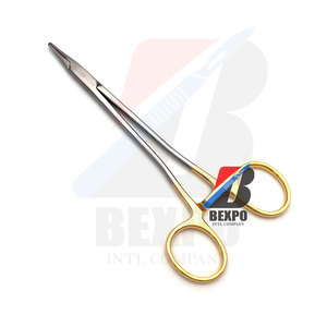 <b>Mini</b> Ryder Needle Holder Half Gold Material Stainless Steel Instruments Surgical - Product Image 3
