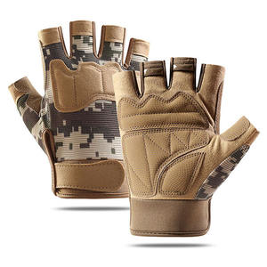 Guantes de gimnasio de medio dedo con logotipo personalizado para hombres y mujeres, guantes de entrenamiento de neopreno, cuero ajustable para levantamiento de pesas, Fitness - Product Image 5