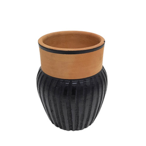 Florero redondo hecho con arcilla, jarrones decorativos de Color blanco y Natural para decoración del hogar y jardín, personalizados - Product Image 2