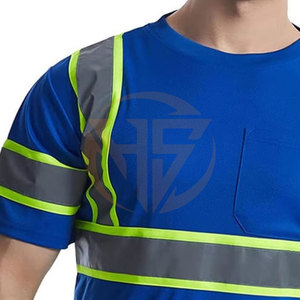 Camiseta de Seguridad Reflectante de Alta Visibilidad 2025, Personaliza Tu Logotipo, Ropa de Trabajo Protectora de Manga Corta, Camisa Impermeable para Construcción - Product Image 5
