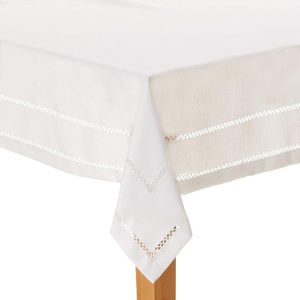 Premium 100% Cotton Tablecloth Rectangular Linen <b>Cover</b> for Dining Room Table Woven Technique for Round Oval Rectangle Tables - Product Image 3