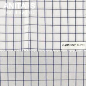 Легкая тканая газонная ткань 50s, хлопчатобумажная пряжа Coolmax, краска для оконного стекла для рубашек