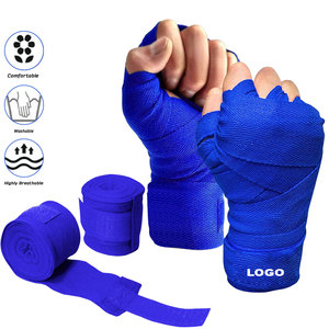 Bandages de boxe MMA Muay Thai Non-marquant Durable Respirant Résistant à l'eau Polyester Conception personnalisée Élastique Soutien - Product Image 2