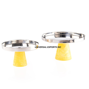 Juego de Dos Bandejas Decorativas de Metal para Chocolate, Plato de Diseño para Chocolate, Bandeja Decorativa para Chocolate en Oferta - Product Image 6