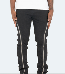 Manufacturer Vintage Washed Denim Pants Men Wholesale Custom Logo Zipper Stacked Jeans <b>Slim</b> Jeans Flare 2026 - Product Image 2