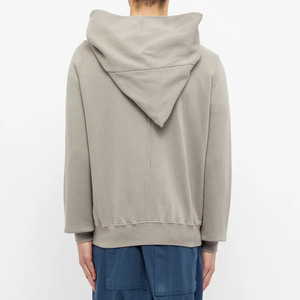 Sweat à capuche de fitness décontracté avec fermeture éclair complète pour hommes 100% toile de coton coupe ample - Product Image 6