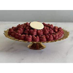 Elegante Mesa Redonda dorada, tazón de Chocolate, tazón para servir dulces, soporte para postres hecho de tazón de Metal, suministros de Hotel al por mayor - Product Image 2