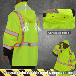 Vestes de sécurité personnalisables haute visibilité pour hommes Meilleure fabrication de haute qualité Conception personnalisée pour les uniformes de travail - Product Image 4