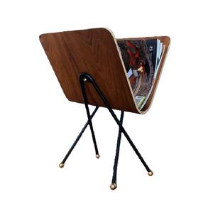 Elegant Triangle Wie Free-Standing <b>Magazine</b> Storage Rack Creative Handle Bookshelf Home Storage Metal Shelf Rack Display - Product Image 5