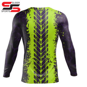 Mejor estilo personalizado Rash Guard Poliéster Transpirable Sublimación Impreso Alta calidad Diseño personalizado Rash Guard Hombres Baselayers - Product Image 2