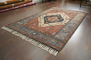 Handwoven Luxury Wool <b>Boho</b> Runner <b>Rug</b> Earthy Elegance with Plush Pile Height Modern Geometric Pattern Bringing Nature Indoors - Product Image 2