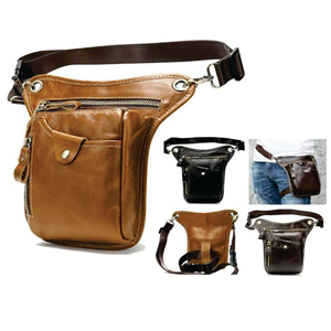 Riñonera Vintage de cuero genuino, bandolera, hombro, pierna, muslo, cadera, trasero - Product Image 1