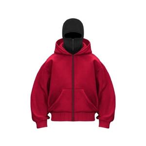 Balaclava de haute qualité unisexe, pull à capuche en coton, polaire, hiver, coton uni, motif imprimé numérique, tissage non tissé - Product Image 5