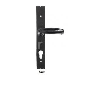 Poignée de porte de ferme noire de haute qualité avec serrure à clé poignée de porte élégante pour maison hôtel Villa décor de salle de bain - Product Image 2