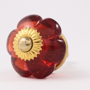 Tiradores de cajón de melón de vidrio rosa, calidad superior, hechos a mano, para vestidor, puerta de armario de cocina, venta al por mayor en línea - Product Image 2