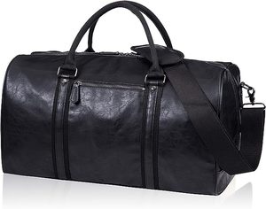 Bolsa de lona personalizable de piel auténtica de grano completo de alta calidad, marca Shyam, gran capacidad, equipaje de mano, entrenamiento de viaje, gimnasio para hombres - Product Image 1