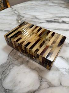 Handcrafted Natural Horn Jewelry <b>Box</b> with Customizable Size & Shape Elegant <b>Storage</b> for Rings Earrings Accessories - Product Image 4