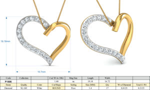 Collar Boho con Colgante de Corazón de Circonio, Chapado en Oro de 18k, Delicado y Romántico, Venta al Por Mayor para Mujer - Product Image 4