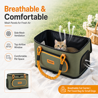 Sac de transport pour chat, sac de voyage léger pour animaux de compagnie, sac à dos respirant pour chats et petits chiens, vente en gros