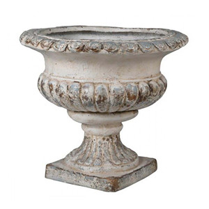 Macetas de hierro fundido con acabado oxidado, soporte decorativo redondo y grande, perfecto para áreas interiores y exteriores, precio personalizado - Product Image 1