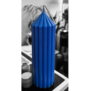 Chunky tendances spirale torsion pilier bougie fabriqué à la main vert citron cire Accent décor moderne Table pièce maîtresse festive style de maison - Product Image 3