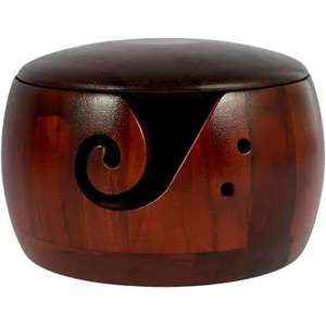 Latest Design <b>Wooden</b> Yarn Bowl Handicraft Round Yarn Bowls for Knitting Handcrafted <b>Wooden</b> Yarn Bowl for Best Price - Product Image 6