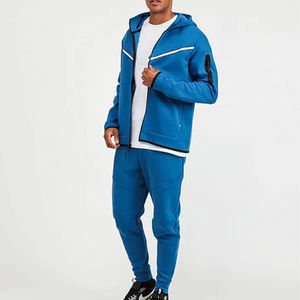 Ensemble de survêtement sportif pour homme, vente en gros OEM, hiver, logo personnalisé, réversible - Product Image 1