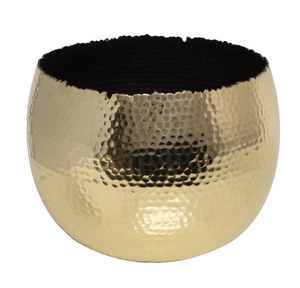 Vases décoratifs en métal noir martelé, couleurs personnalisables, pour table, avec bord festonné, vente en gros - Product Image 4