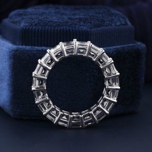 Tendencia 0,30 CT cada Carre corte diamante boda 3,5 MM laboratorio crecido diamante banda apilable Diamante Suelto para banda de compromiso - Product Image 3