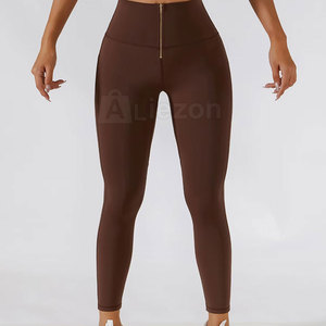 Etiqueta privada Mujeres Levantamiento Fitness Leggings Cintura alta Control de barriga Mujeres Levantamiento Fitness Leggings Suministro al por mayor - Product Image 2