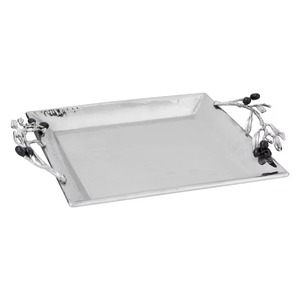 Belles feuilles d'aluminium conception poignée excellente qualité plateau de service haute vente ustensiles de cuisine - Product Image 1
