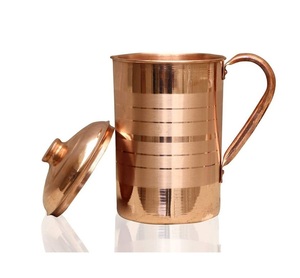 Jarra de cobre de aspecto elegante a un precio económico con diseño hecho a mano de primera calidad mejor para uso funcional y doméstico - Product Image 5