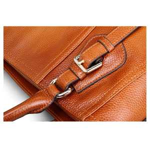 2025 nouveauté femmes en cuir véritable sacs à bandoulière mode Style fermeture éclair double poignée tout produit de vente chaude Pakistan - Product Image 3