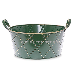 ผ้าซานต้าคลอสไฟฟ้าถังทำจากโลหะทรงรีมีผิวนูนสำหรับตกแต่งเทศกาลคริสต์มาส - Product Image 1