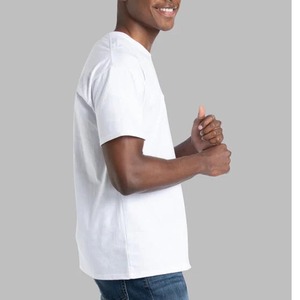 T-shirt vierge de haute qualité en coton 100% avec logo personnalisé pour la vente en gros – Tee-shirt streetwear premium - Product Image 2