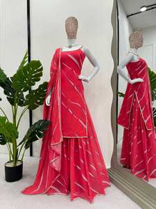 El último traje de trabajo estampado de Georgette de imitación de diseñador de FabZone - Product Image 3